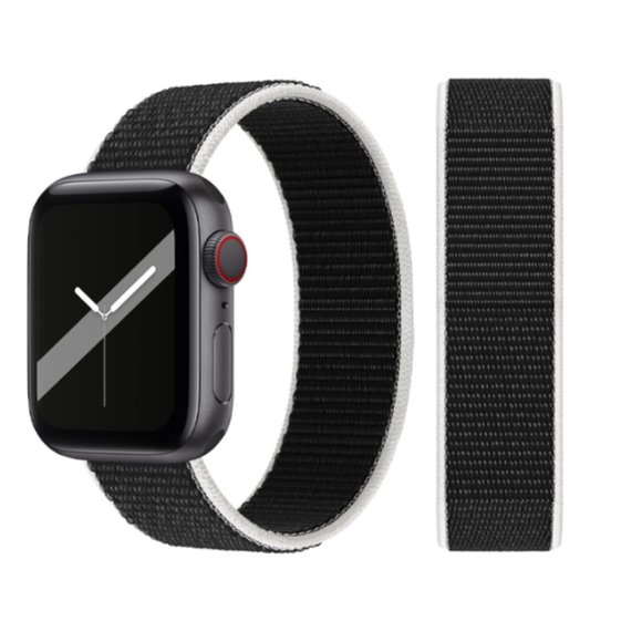 Accessories - NEW BAND Black White Strap Loop For Apple Watch